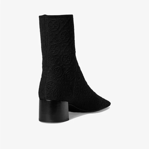 Tory Burch stretch ankle logo jacquard boot - Picture 7 of 11